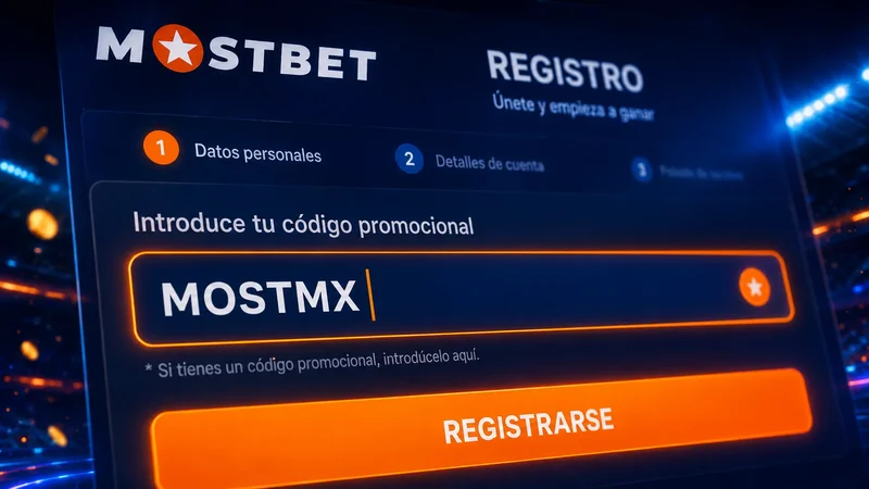 Dónde escribir el código promocional en el registro de Mostbet